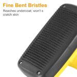 Self Cleaning Slicker Brush Pets Dogs Grooming Shedding Tools Pet Hair Grooming Remover - Image 4
