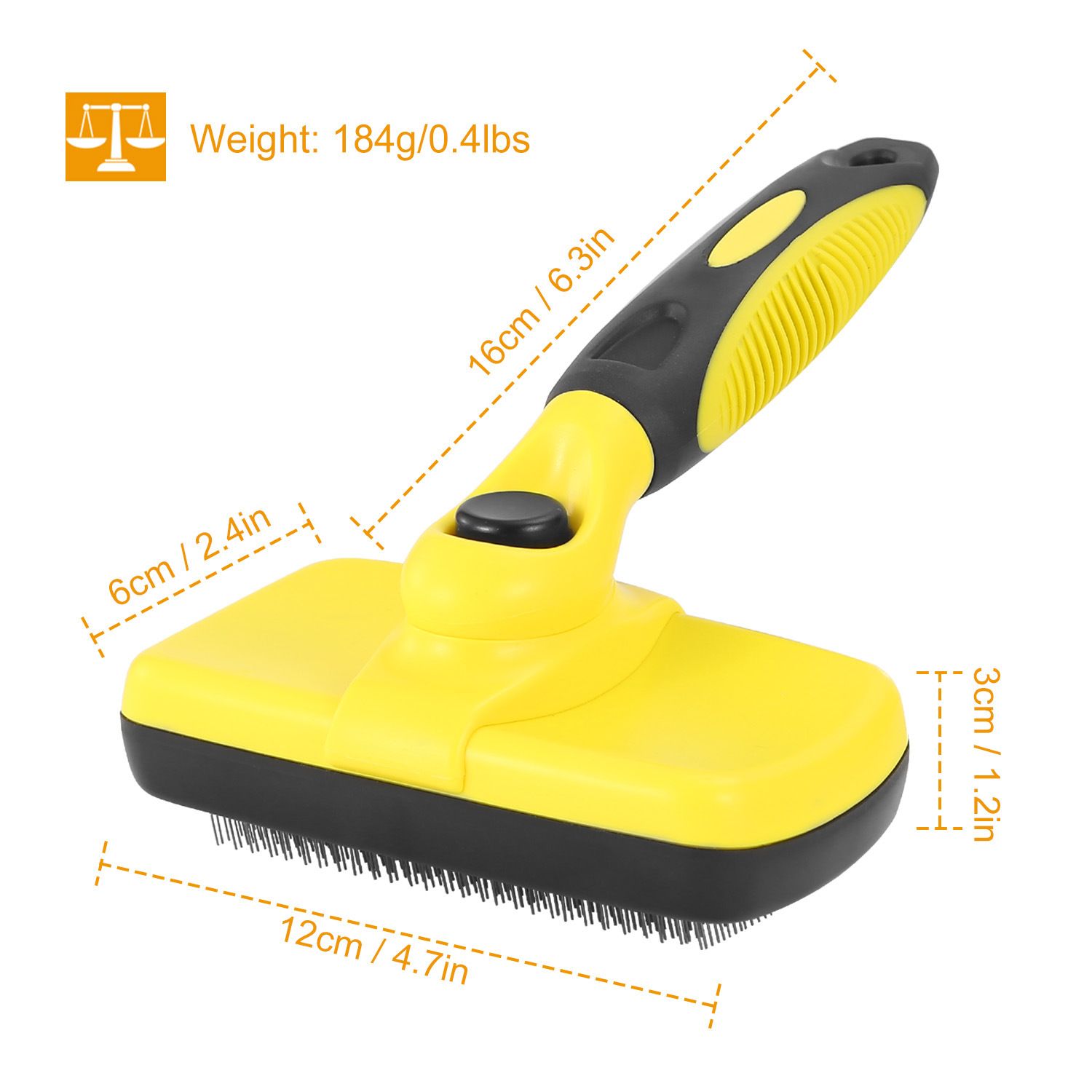 d0101h7xbc2 Self Cleaning Slicker Brush Pets Dogs Grooming Shedding Tools Pet Hair Grooming Remover - Image 5