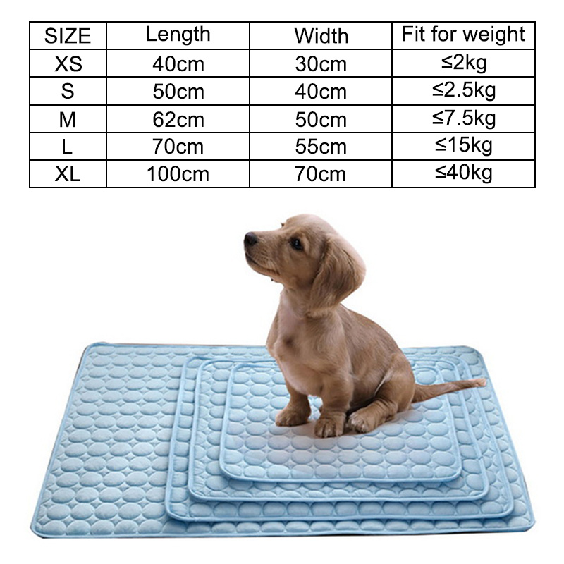 d0101h9kc4v Dog Mat Cooling Summer Pad Mat For Dogs Cat Blanket Sofa Breathable Pet Dog Bed Summer Washable For Small Medium Large Dogs Car - Image 3