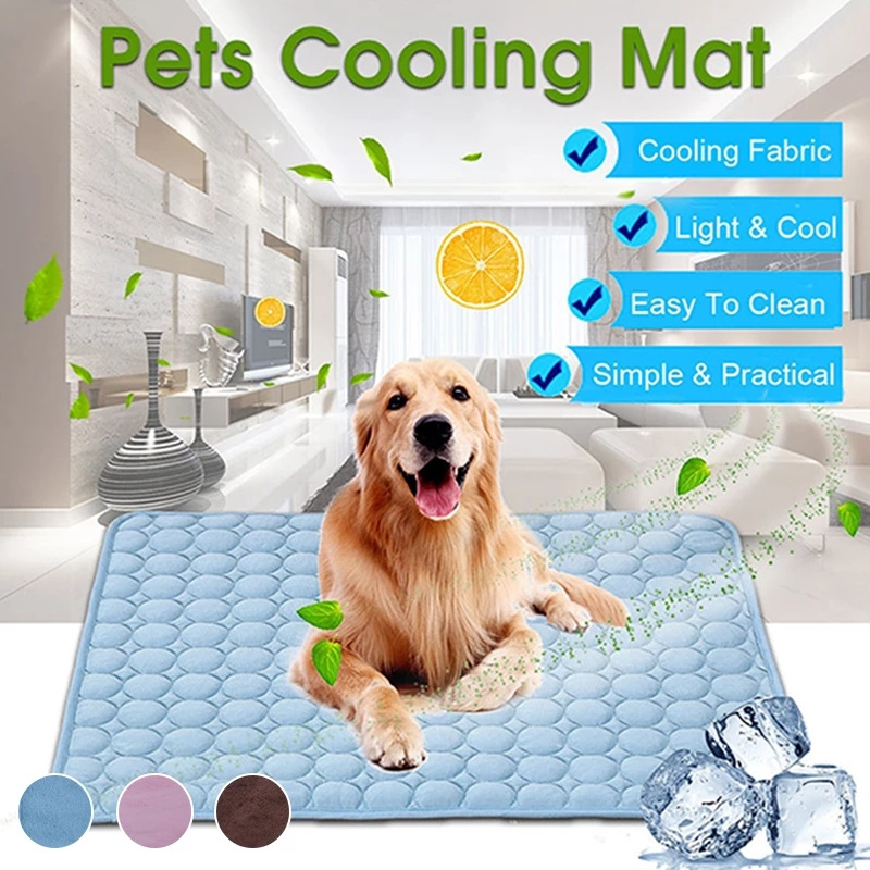 d0101h9kc4v Dog Mat Cooling Summer Pad Mat For Dogs Cat Blanket Sofa Breathable Pet Dog Bed Summer Washable For Small Medium Large Dogs Car - Image 1