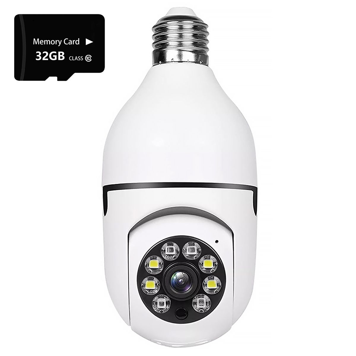 d0101h9utdv Pet camera E27 Surveillance Camera LED Light Bulb Socket 360° 2.4G WiFi Security Protection 1080P Spotlight Automatic Human Tracking - Image 2