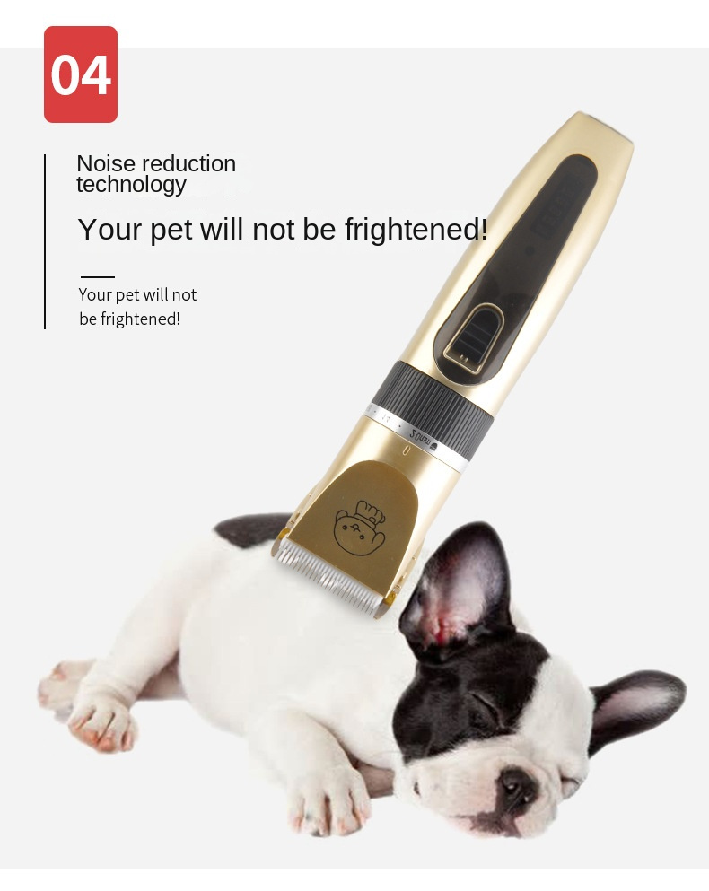 d0101hi2wsg Dog Grooming Kit Clippers; Dog Shaver Pet Clipper Cat Hair Clipper Set Shearer. Low Noise; Electric Quiet; Rechargeable - Image 4