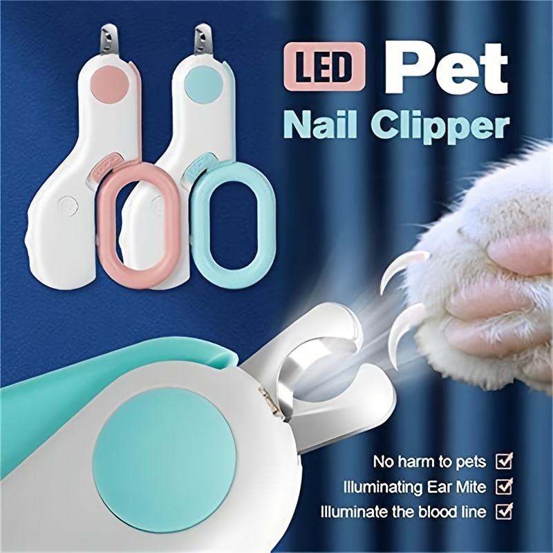 d0101himsev Pet Dog Cat Nail Clippers; Dog Nail Trimmers With LED Lights; Professional Beauty Care Tools - Image 2