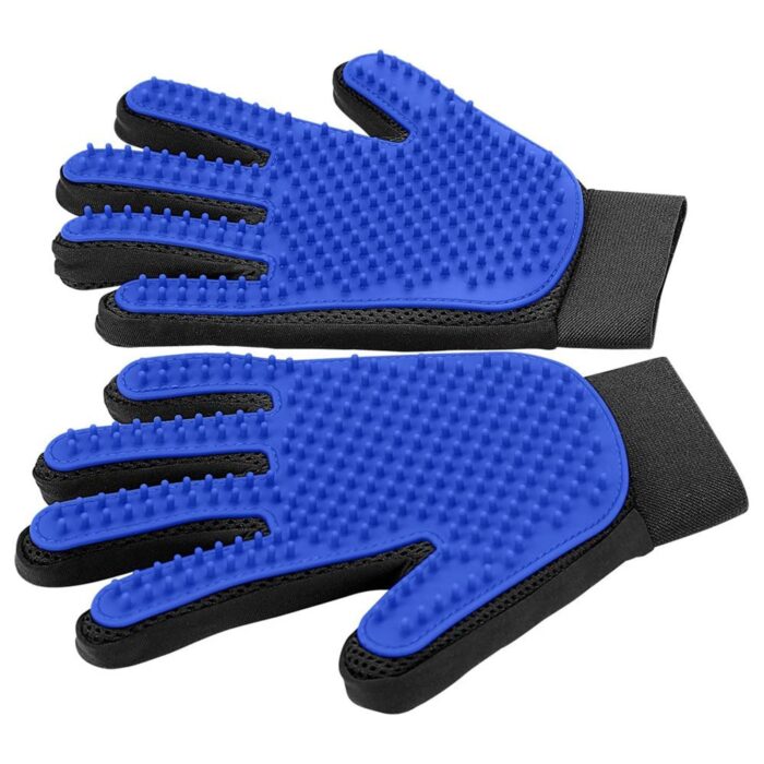 1pair Pet Grooming Glove Gentle Hair Remover Brush - Image 2