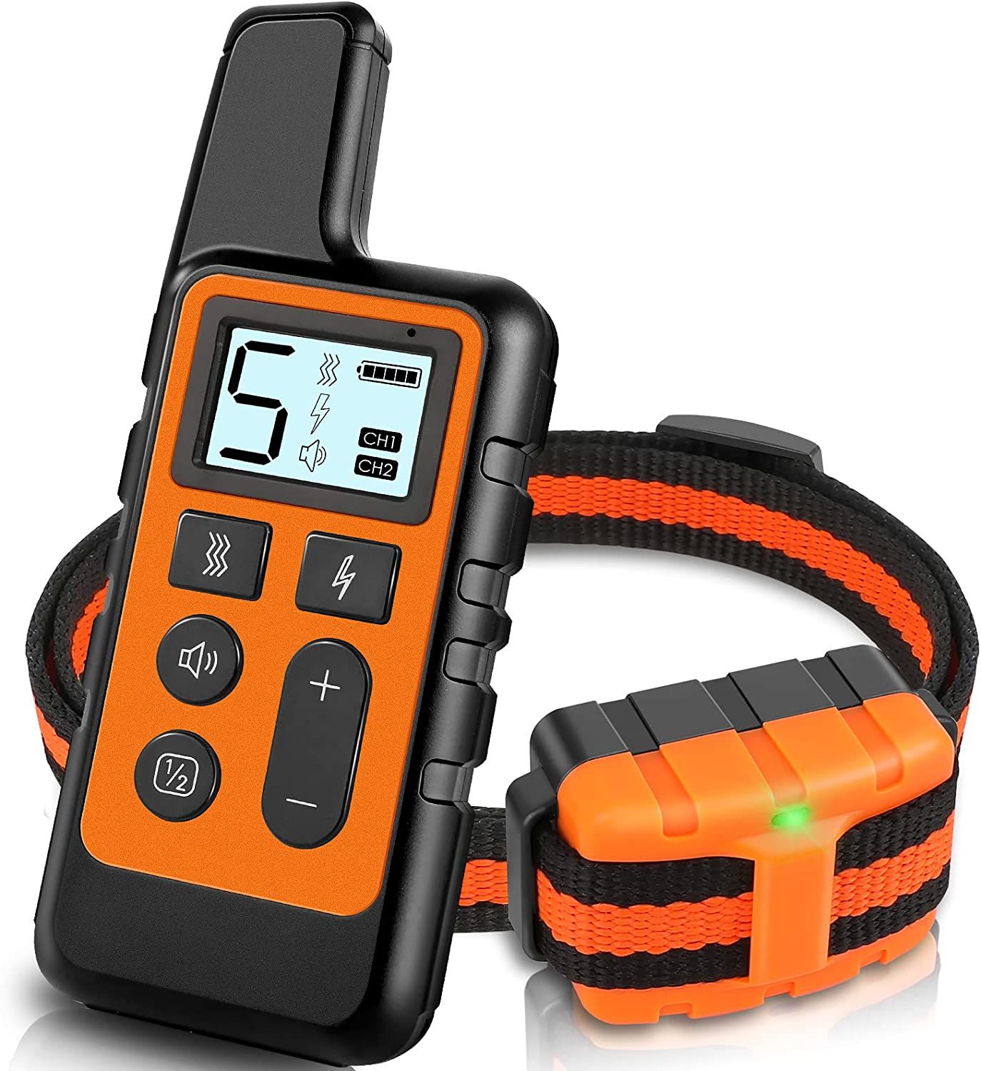 d0101hiqwi7 Dog Training Collar; Waterproof Shock Collars for Dog with Remote Range 1640 ft; 3 Training Modes; Beep; Vibration and Shock; Rechargeable Electric Dog Collar for Small Medium Large Dogs - Image 2