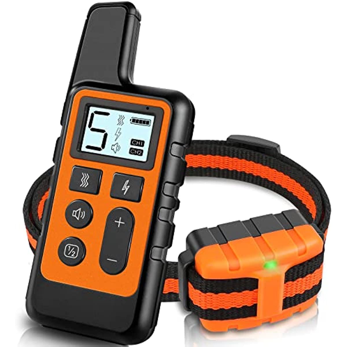 d0101hiqwi7 Dog Training Collar; Waterproof Shock Collars for Dog with Remote Range 1640 ft; 3 Training Modes; Beep; Vibration and Shock; Rechargeable Electric Dog Collar for Small Medium Large Dogs - Image 1