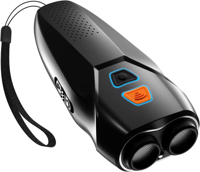 Dog Barking Control Devices Dual Sensor Anti Barking Device with Training/Deterrent Modes Dog Whistle to Stop Barking Ultrasonic Dog Barking Deterrent with LED Flashlight 25 FT Range Rechargeable - Image 2