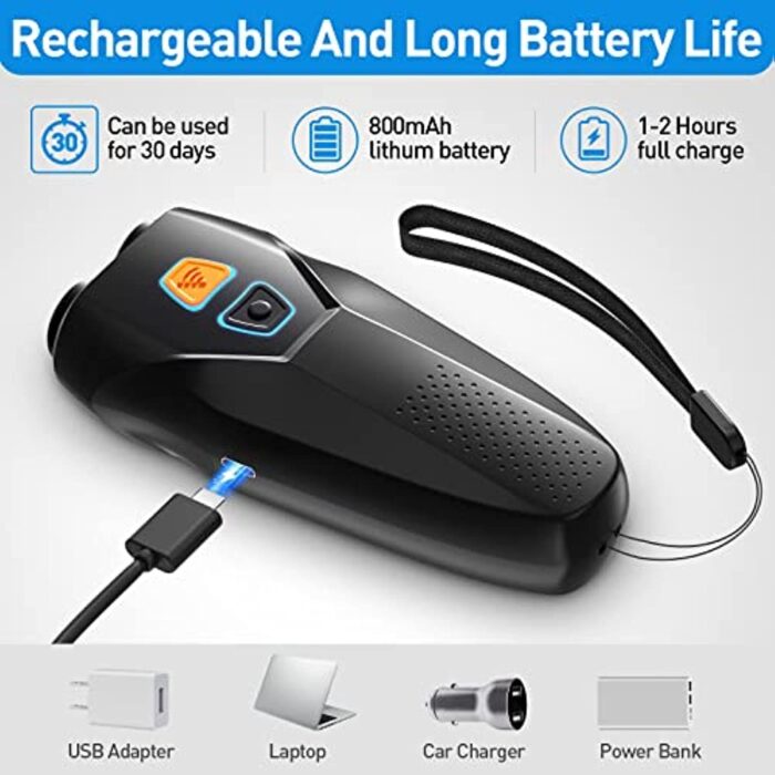 Dog Barking Control Devices Dual Sensor Anti Barking Device with Training/Deterrent Modes Dog Whistle to Stop Barking Ultrasonic Dog Barking Deterrent with LED Flashlight 25 FT Range Rechargeable - Image 5