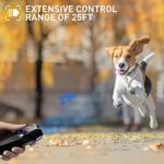 Dog Barking Control Devices Dual Sensor Anti Barking Device with Training/Deterrent Modes Dog Whistle to Stop Barking Ultrasonic Dog Barking Deterrent with LED Flashlight 25 FT Range Rechargeable - Image 6