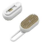 Foldable Rechargeable Cat Steamy Grooming Brush Cleaning Tool