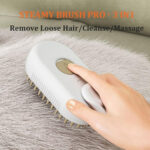 Foldable Rechargeable Cat Steamy Grooming Brush Cleaning Tool - Image 3