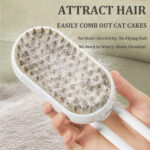 Foldable Rechargeable Cat Steamy Grooming Brush Cleaning Tool - Image 4