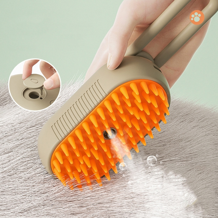d0101x3qhsg Foldable Rechargeable Cat Steamy Grooming Brush Cleaning Tool - Image 5