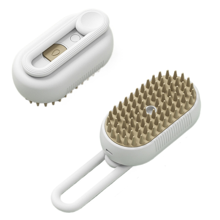 d0101x3qhsg Foldable Rechargeable Cat Steamy Grooming Brush Cleaning Tool - Image 1