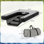 PawHut Inflatable Dog Boat Ramp Up to 286 lbs, for Boat, Dock, Lake, Non-Slip, Safe & Easy - Image 3