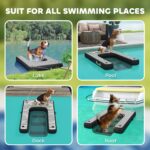 PawHut Inflatable Dog Boat Ramp Up to 286 lbs, for Boat, Dock, Lake, Non-Slip, Safe & Easy - Image 5