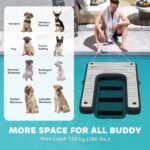 PawHut Inflatable Dog Boat Ramp Up to 286 lbs, for Boat, Dock, Lake, Non-Slip, Safe & Easy - Image 6