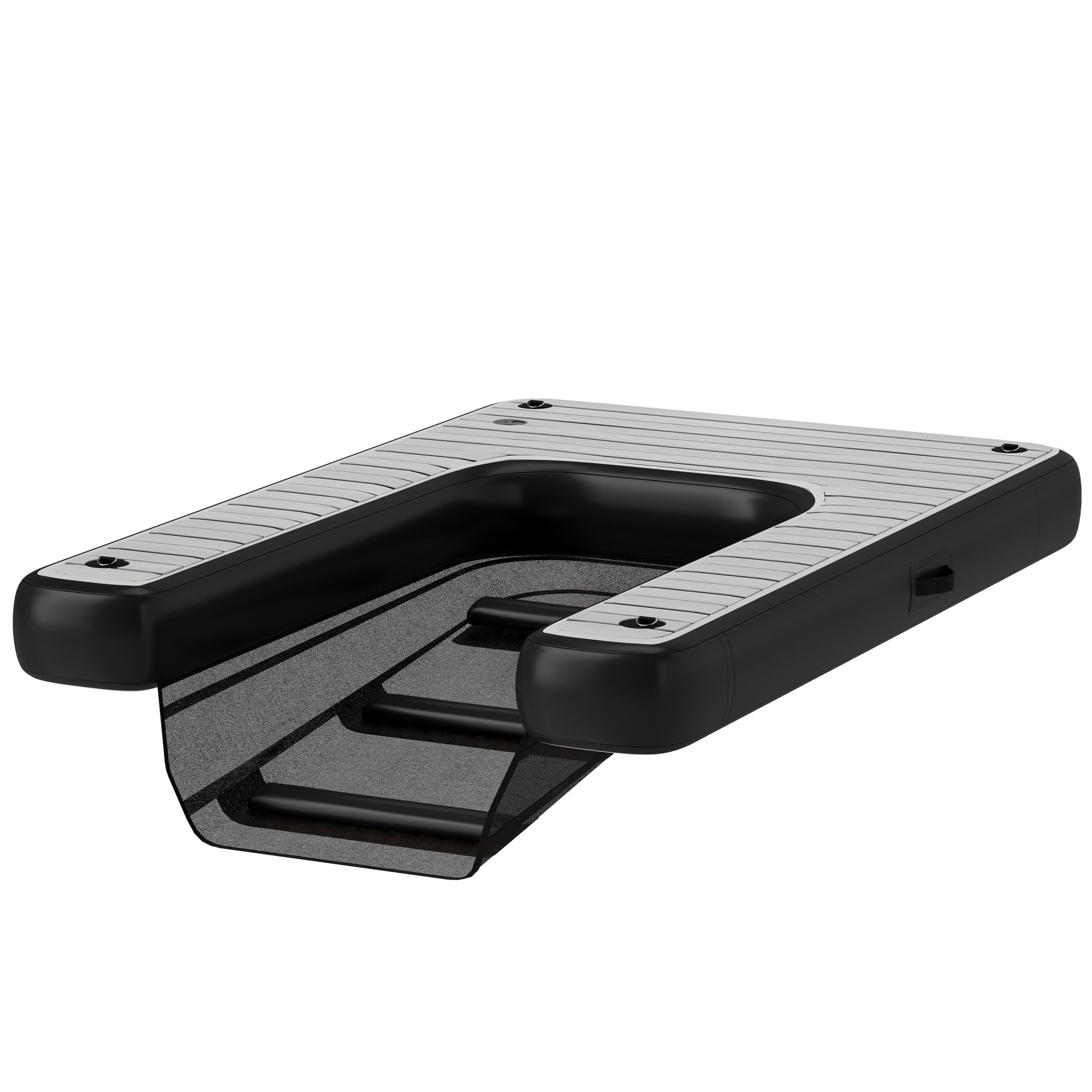 d01027554ux PawHut Inflatable Dog Boat Ramp Up to 286 lbs, for Boat, Dock, Lake, Non-Slip, Safe & Easy - Image 1