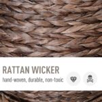 PawHut Handmade Wicker Elevated Cat Bed with Cushion Dark Brown for Kittens - Image 6