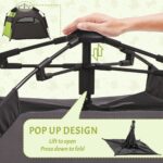 PawHut Extra Large Dog Portable Camping Tent with Carrying Bag for Beach Backyard Home in Green - Image 5