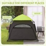 PawHut Extra Large Dog Portable Camping Tent with Carrying Bag for Beach Backyard Home in Green - Image 6