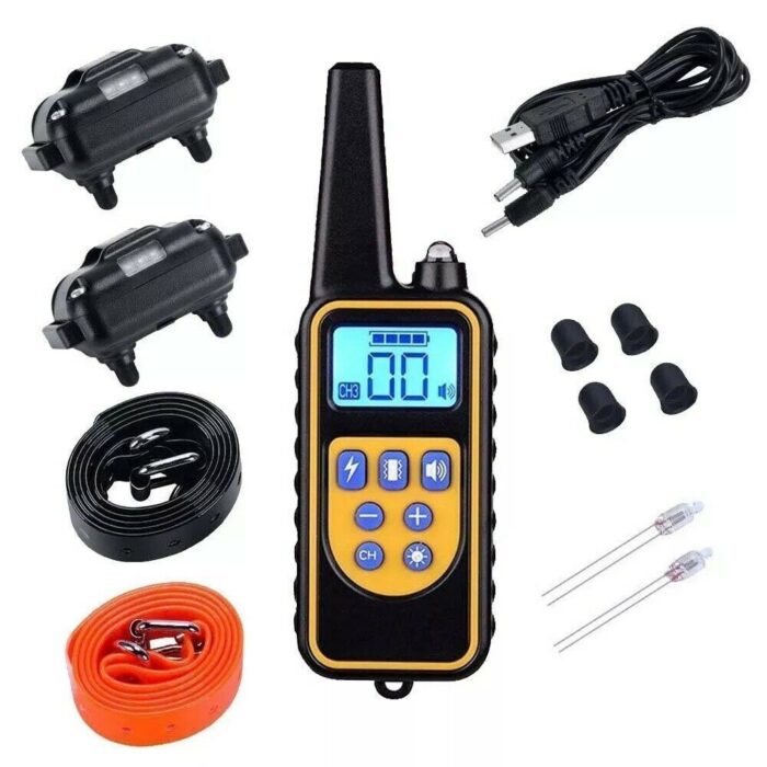 3000 FT Dog Training US Collar Rechargeable Remote Shock PET Waterproof Trainer - Image 1