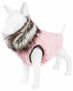 Pet Life Luxe 'Pinkachew' Charming Designer Mink Fur Dog Coat Jacket - Image 4