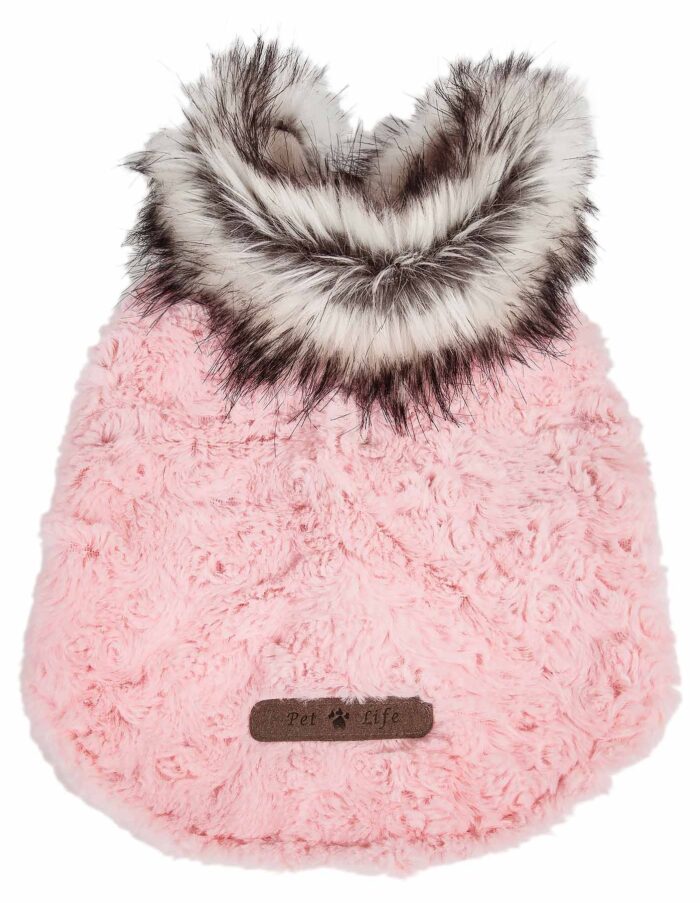 Pet Life Luxe 'Pinkachew' Charming Designer Mink Fur Dog Coat Jacket - Image 6