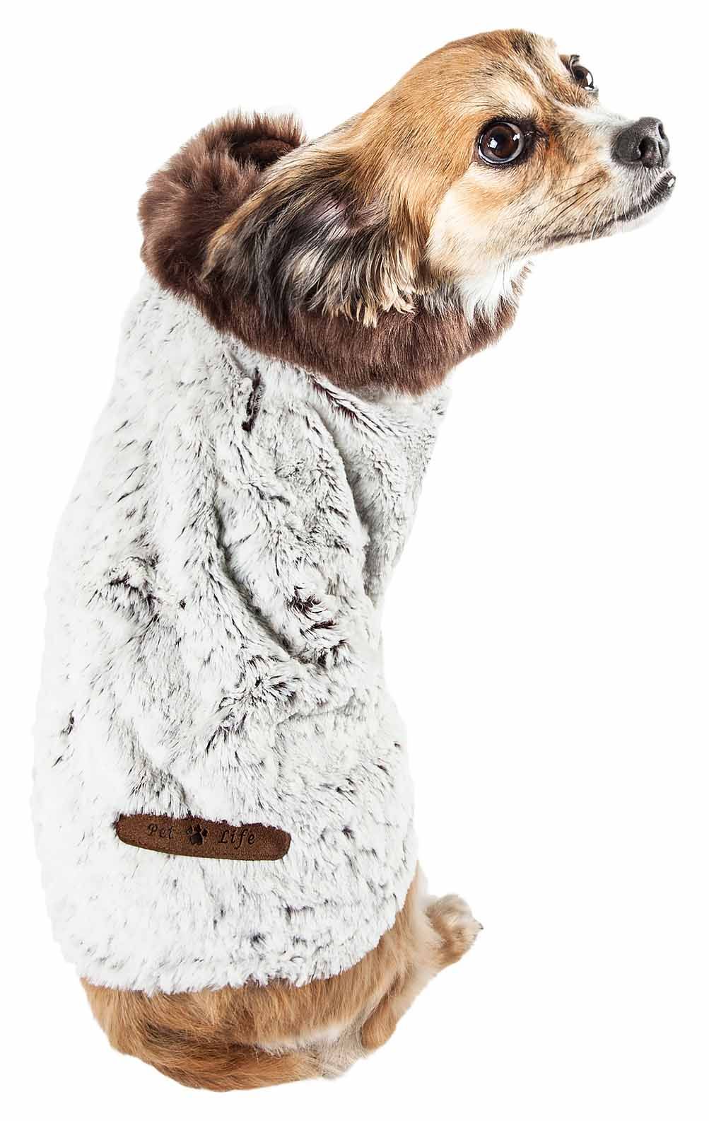 d0102h7lul7 Pet Life Luxe 'Purrlage' Pelage Designer Fur Dog Coat Jacket - Image 3
