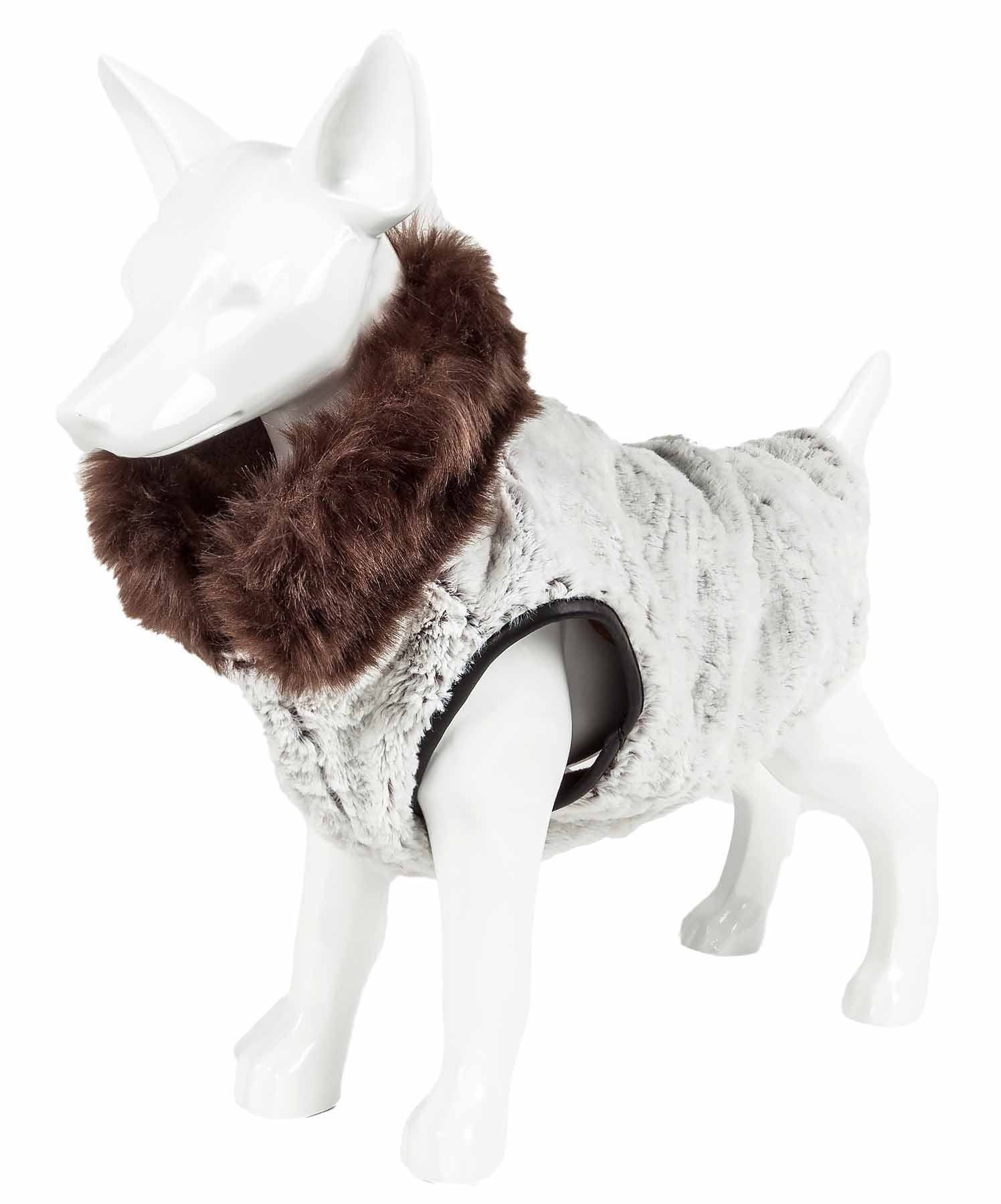d0102h7lul7 Pet Life Luxe 'Purrlage' Pelage Designer Fur Dog Coat Jacket - Image 4