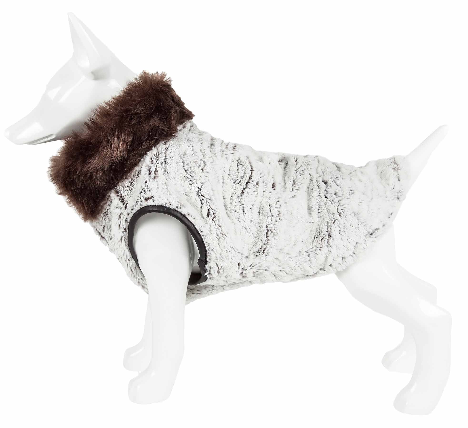 d0102h7lul7 Pet Life Luxe 'Purrlage' Pelage Designer Fur Dog Coat Jacket - Image 5