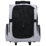 Foldable Multipurpose Pet Trolley Gray - Image 2