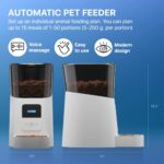 Automatic Cat Feeders with App. 6L Capacity Automatic Cat Food Dispenser with Programmable Timer, Voice Recorder. Wifi Cat Feeder Automatic. Automatic Pet Feeder for Dry Food - Image 2