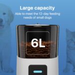 Automatic Cat Feeders with App. 6L Capacity Automatic Cat Food Dispenser with Programmable Timer, Voice Recorder. Wifi Cat Feeder Automatic. Automatic Pet Feeder for Dry Food - Image 5