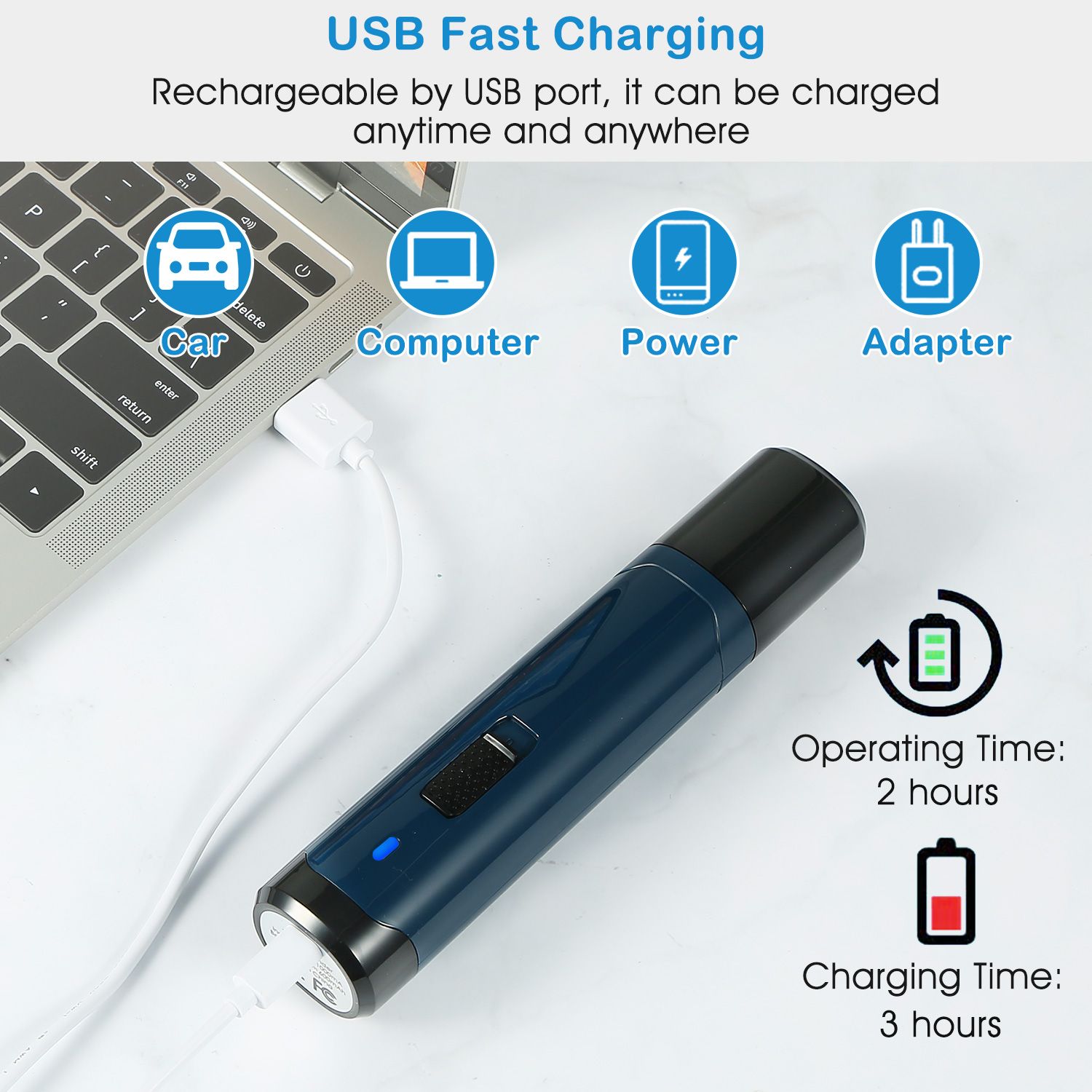 d0102hp38tv Dog Nail Grinder 2 Speeds Quiet USB Rechargeable Pet Nail Grinder Professional Pet Nail Trimmer Cordless Paws Grooming - Image 6