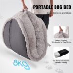 VEVOR Human Dog Bed 72x48x10in Large Human Size Dog Bean Bed Washable PV Velvet - Image 4