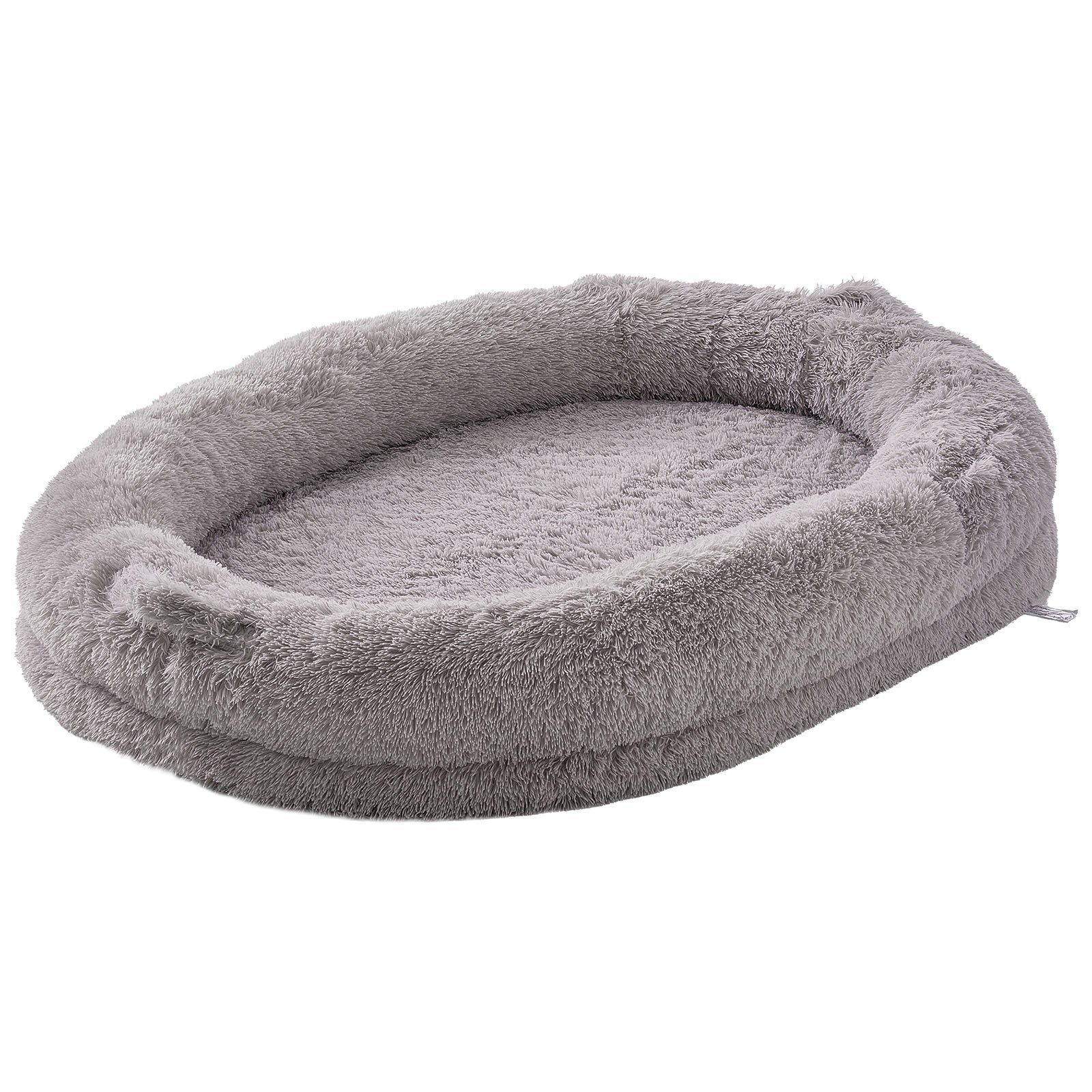 d0102hq4e9w VEVOR Human Dog Bed 72x48x10in Large Human Size Dog Bean Bed Washable PV Velvet - Image 1