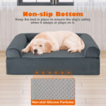 Orthopedic Dog Bed Memory Foam Pet Bed with Headrest for Large Dogs - Image 6