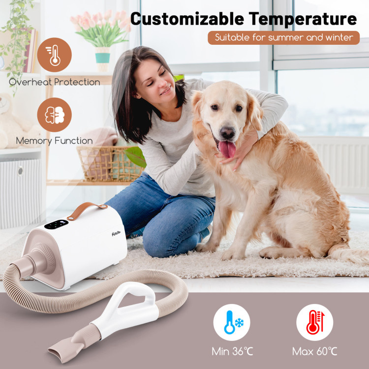d0102hq8asu Dog Cat Hair Blower with Negative Ion Function and Adjustable Temperature - Image 3