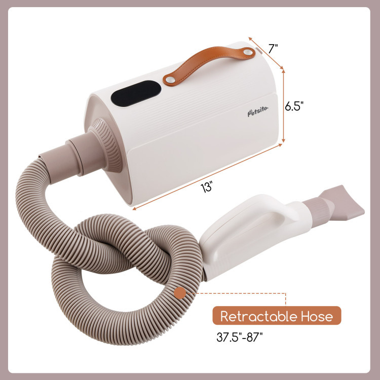 d0102hq8asu Dog Cat Hair Blower with Negative Ion Function and Adjustable Temperature - Image 4