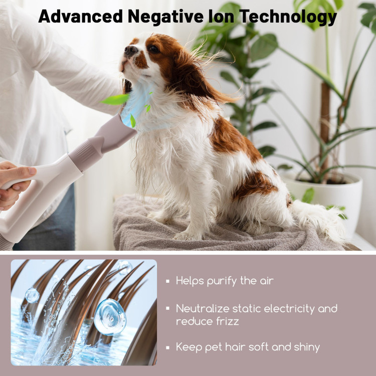 d0102hq8asu Dog Cat Hair Blower with Negative Ion Function and Adjustable Temperature - Image 5