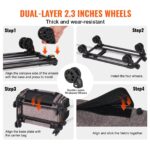 VEVOR Cat Carrier with Wheels, Airline Approved Rolling Pet Carrier with Telescopic Handle and Shoulder Strap, Dog Carrier with Wheels for Pets under 25 lbs, with 1 Folding Bowl, Grey - Image 4