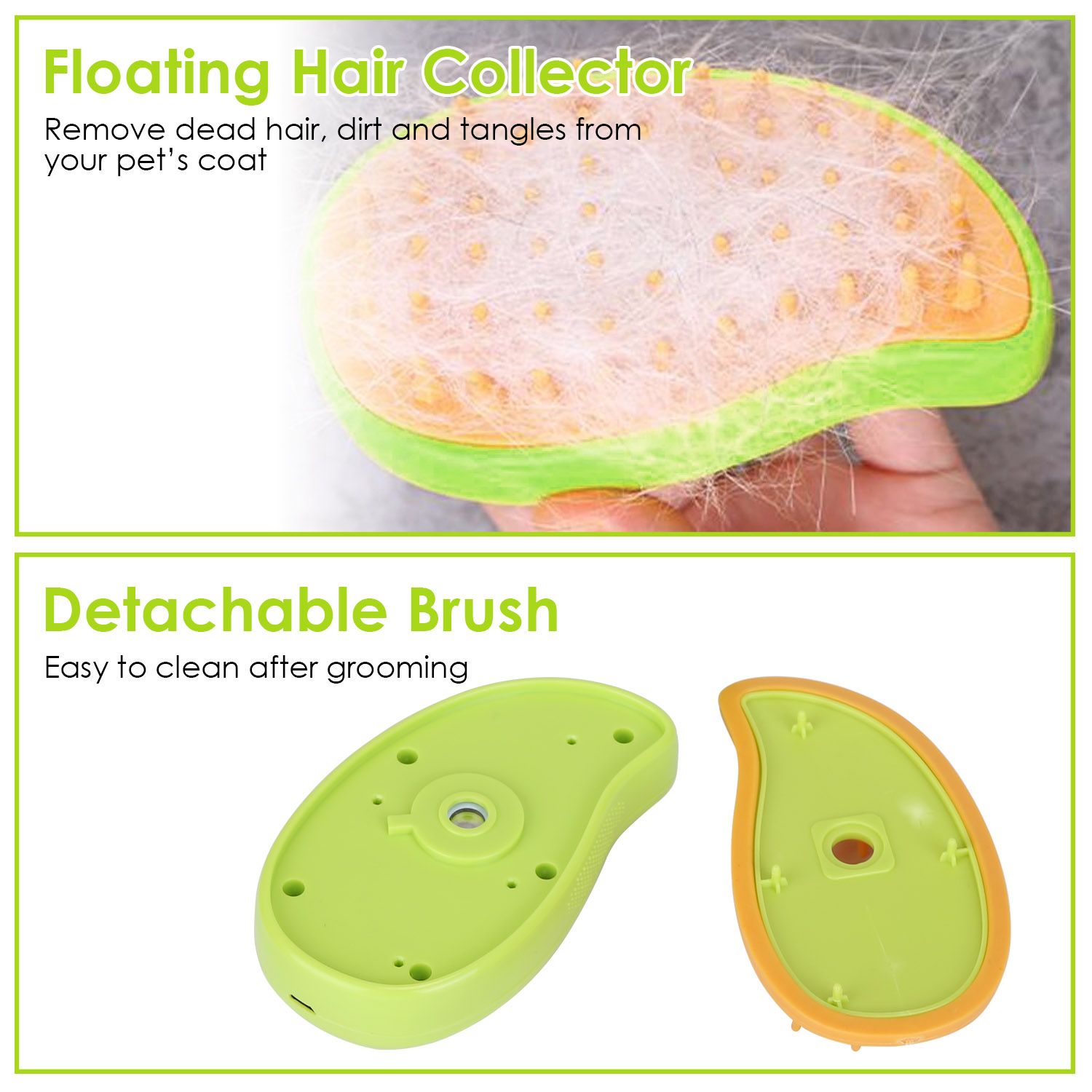 d0102hqp96a 3 In 1 Cat Grooming Steam Brush Hair Brush with Steamer Pet Massage Comb Cleaning Brush for Cats Dogs USB Rechargeable - Image 3
