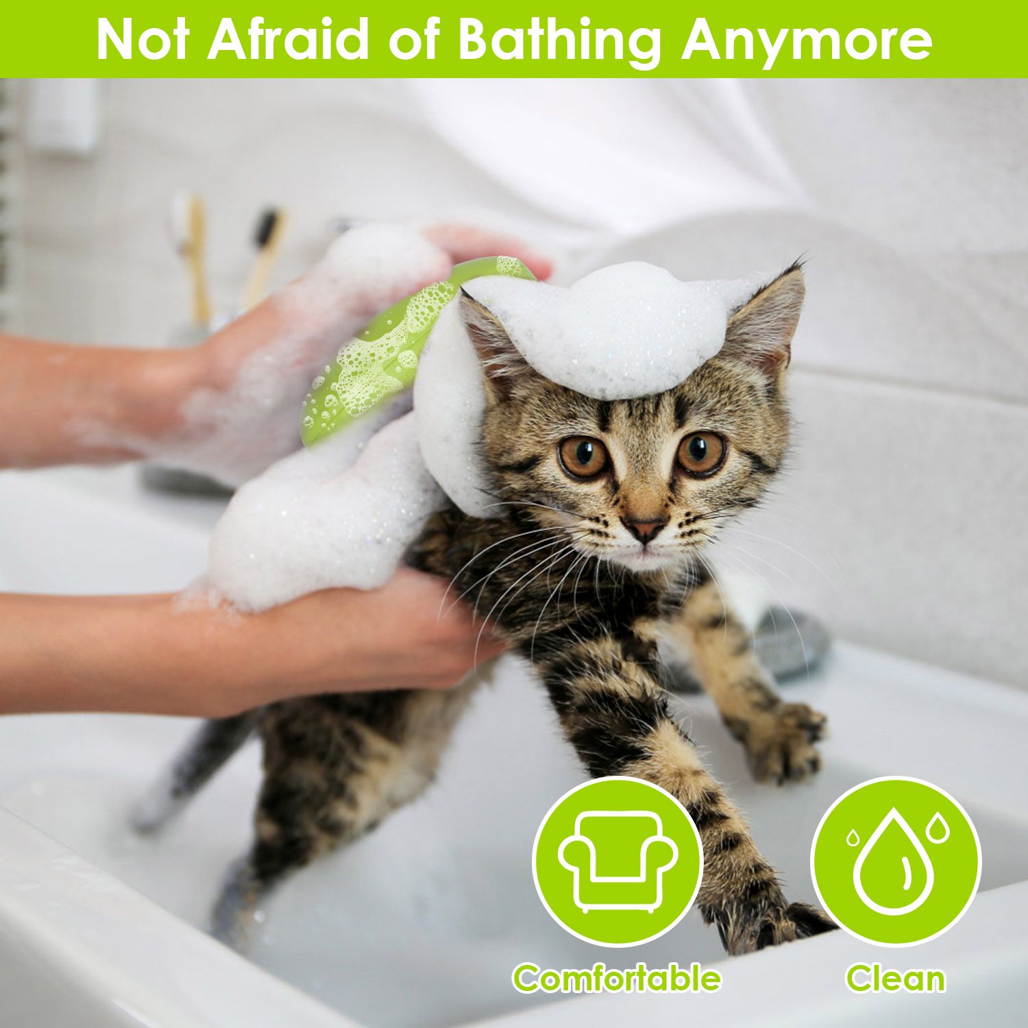 d0102hqp96a 3 In 1 Cat Grooming Steam Brush Hair Brush with Steamer Pet Massage Comb Cleaning Brush for Cats Dogs USB Rechargeable - Image 5
