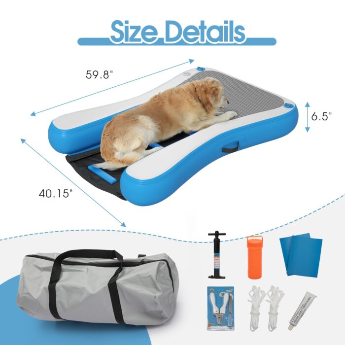 Inflatable Floating Dog Water Ramp Ladder - Image 2