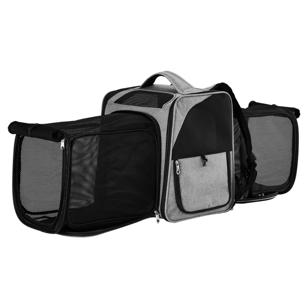 d0102x32nn7 Pet Carrier Backpack, Expandable Cat Dog Carrier with Front & Back Extension, Breathable Mesh Travel Backpack for Small Dogs Cats, Soft-Sided Pet Backpack Holds up to 26 lbs - Image 2